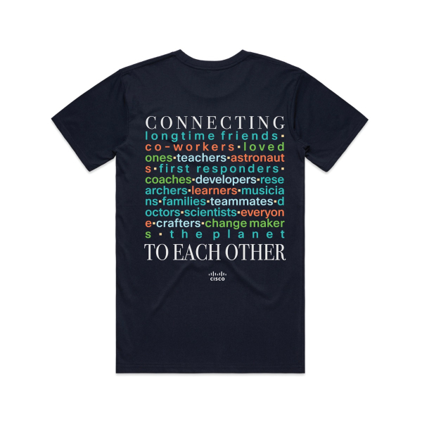 Connecting to Each Other T-Shirt - Navy (Unisex) 