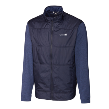 Cisco IT Hybrid Quilted Windbreaker Jacket - Navy (Men's) 