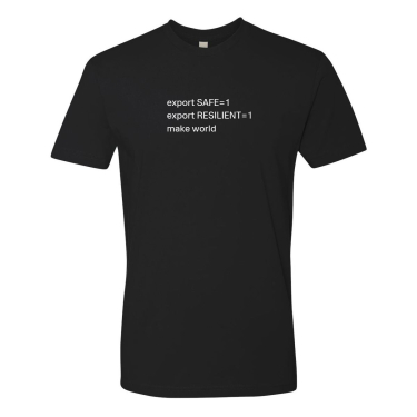  Splunk export SAFE T-Shirt - Black (Unisex)