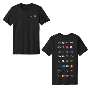 NFL and Cisco Nike Legends T-Shirt - Black (Unisex)