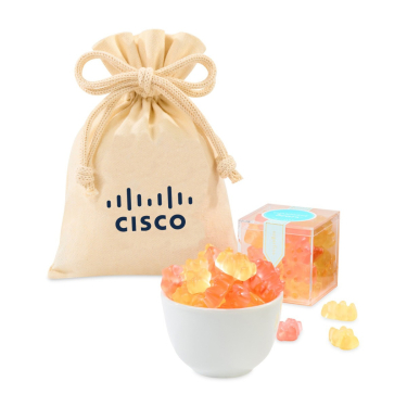 Sugarfina Champagne Bears Candy Cube Gift Bag - Cream